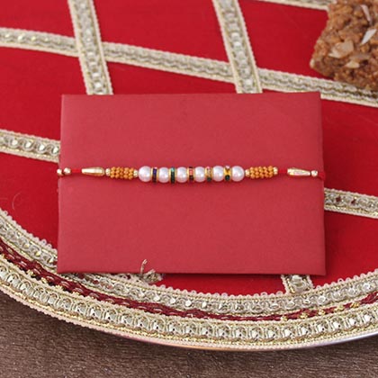 Amazing Puja Thali with Rakhi