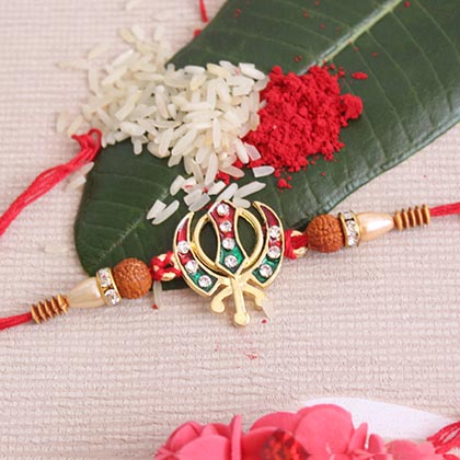 Golden Khanda Rakhi