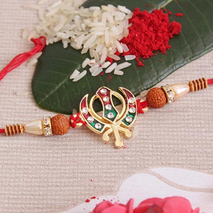 Golden Khanda Rakhi