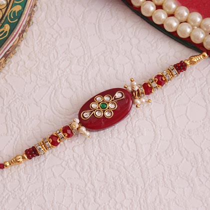 Traditional Kundan Rakhi