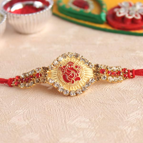 Golden Ganesha Rakhi