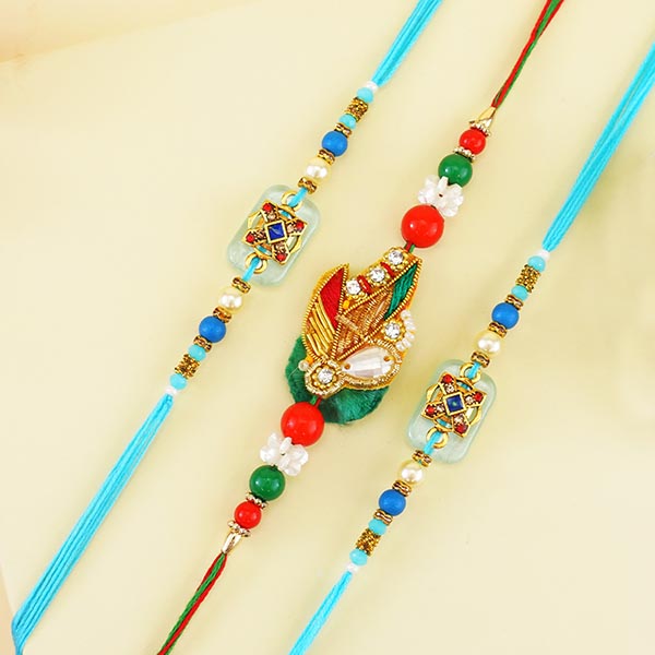 Designer Rakhi set of 3 - China