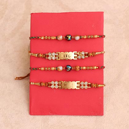 Stylish set of 4 Rakhis