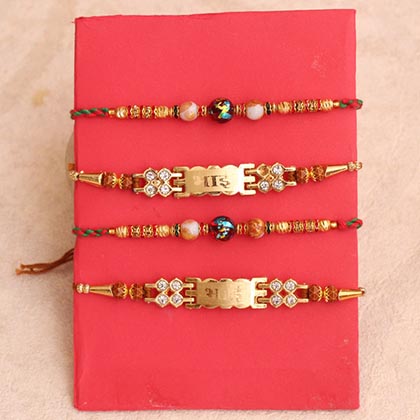Stylish set of 4 Rakhis