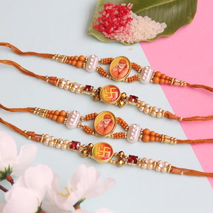 Divine set of 4 Rakhis
