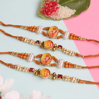 Divine set of 4 Rakhis