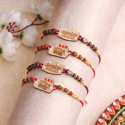 Attractive Rakhi set of cute brothers