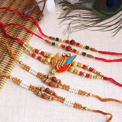 Amazing Designer Rakhi set of 5