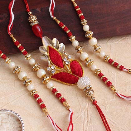 Captivating Designer Rakhi set of 5