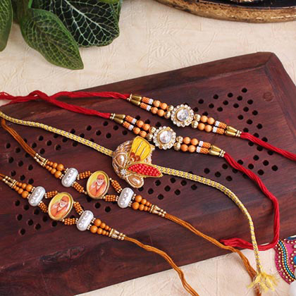 Unique 5 Rakhis set