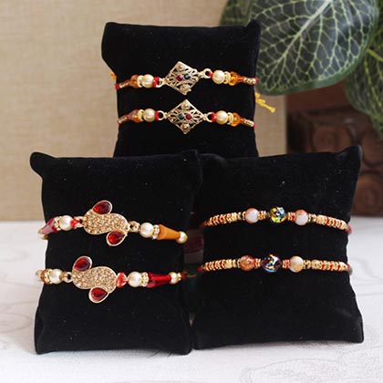 Set of 6 Antique Rakhis