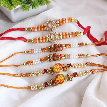 A Spiritual Set of 6 Rakhis