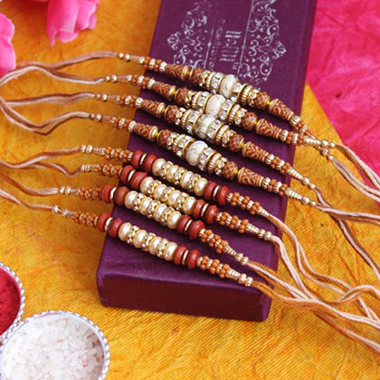 8 Rakhis with Traditional Touch