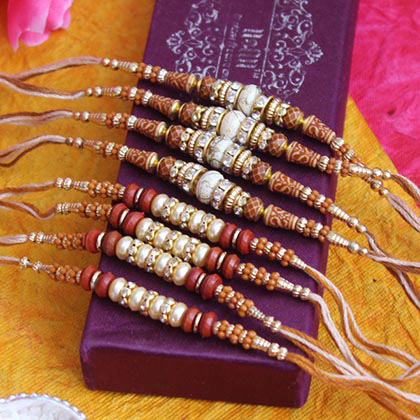 8 Rakhis with Traditional Touch