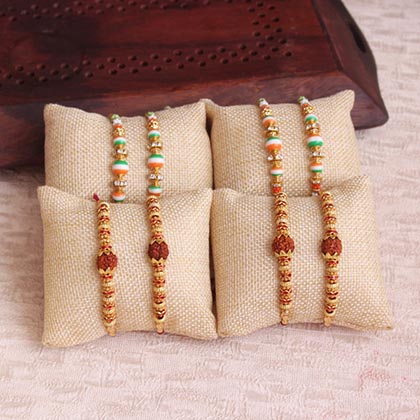 Rakhis Blended with Patriotism and Divinity