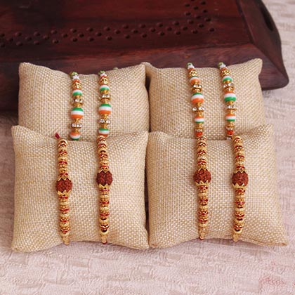 Rakhis Blended with Patriotism and Divinity