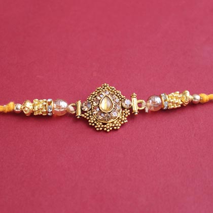 Alluring Kundan Rakhi