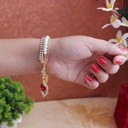 Majestic Lumba Rakhi for Bhabhi