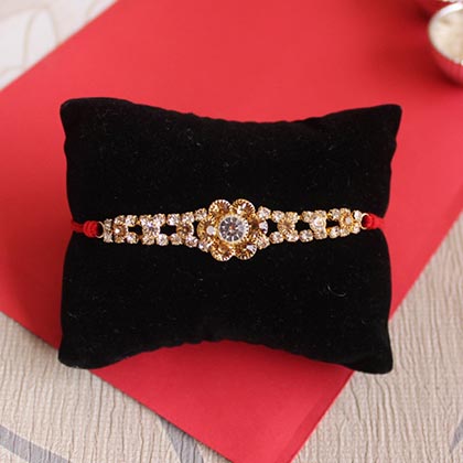 Stone Rakhi with Affectionate  Chocolate Bar