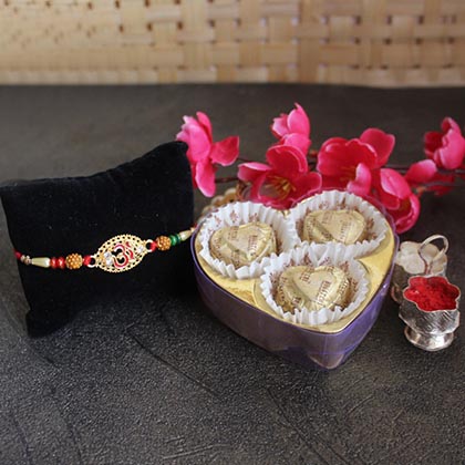 Tantalizing Om Rakhi Combo