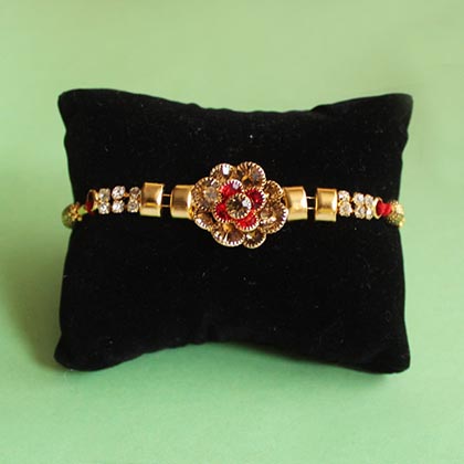 Affectionate Rakhi with Dry Fruit Combo