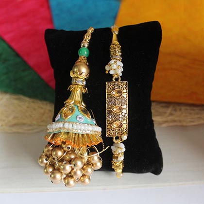 Healthful Bhaiya Bhabhi Rakhi Combo