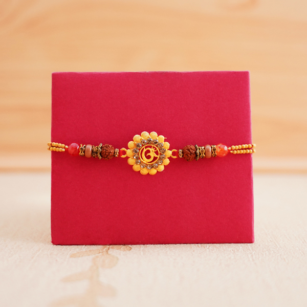 Golden Rakhi with Haldiram Doda Barfi