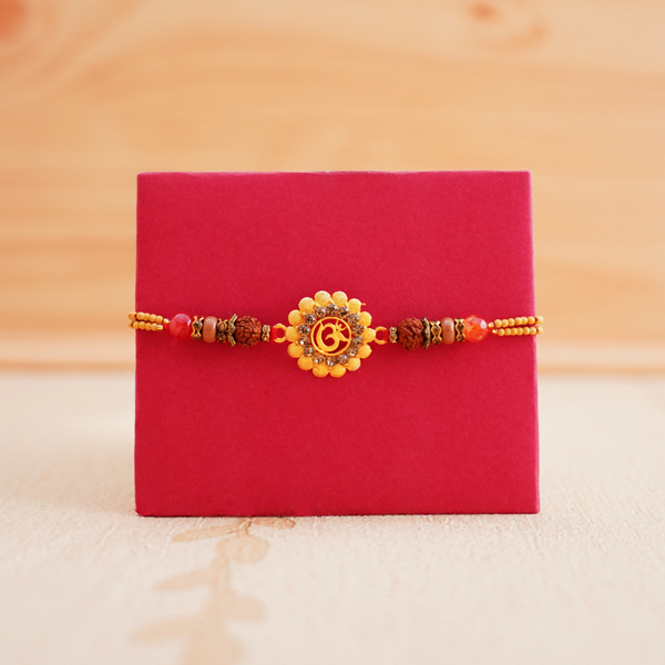 Golden Rakhi with Haldiram Doda Barfi