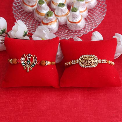 Aesthetic Rakhis with Sweet Delights