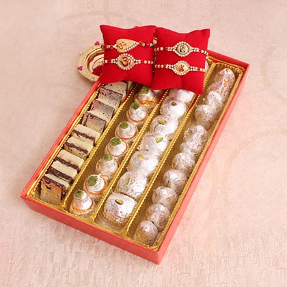 Auspicious Rakhis with Haldiram Sweets