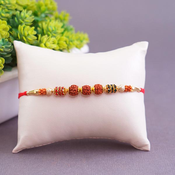 Pearl Rakhi with Sweets Gifts