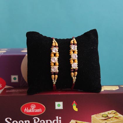 Haldiram Sweet N Salty Treats with Fancy Rakhis