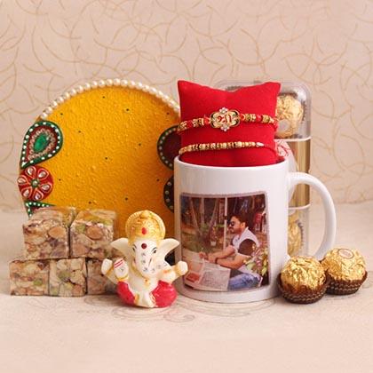Divine Personalized Rakhi Hamper