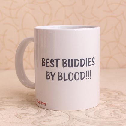 Personalized Mug & Stone Rakhi Hamper