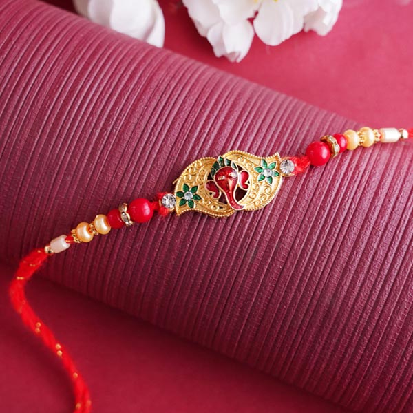 Ganpati Pearl Rakhi