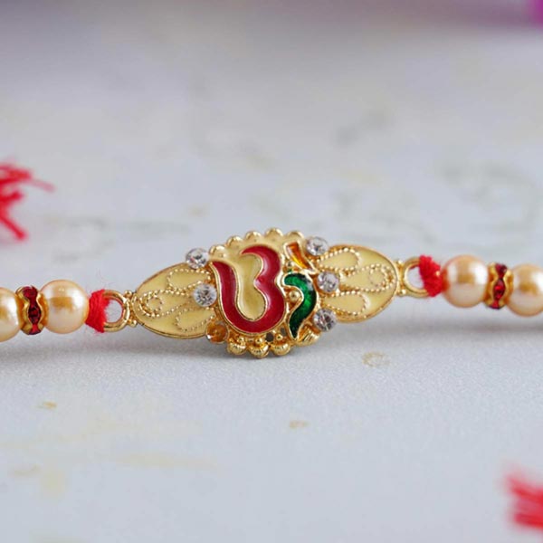 Golden Om Rakhi
