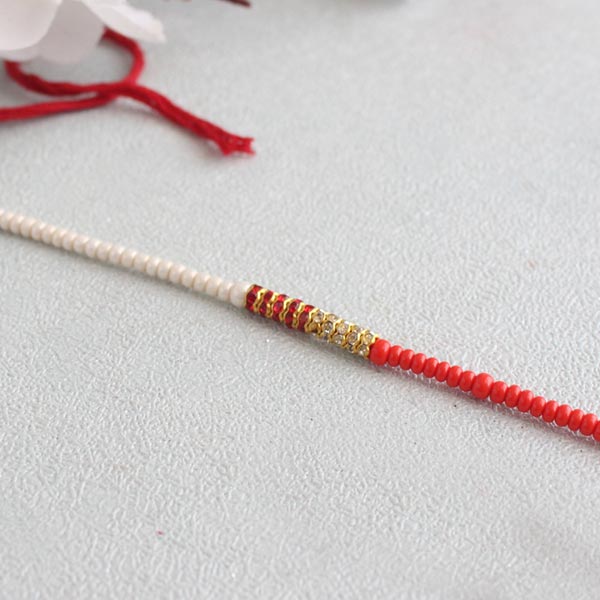 Pearl Rakhi Thread