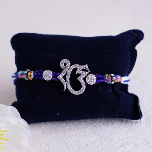 Ek Onkar Stone Rakhi with Silk Chocolates