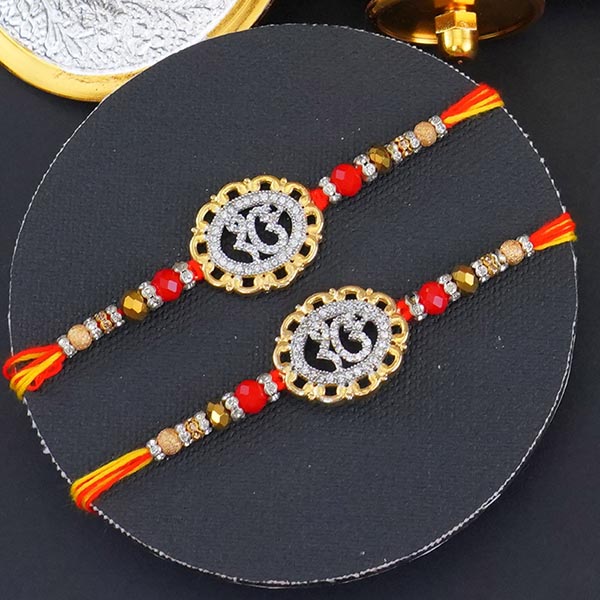 2 Ek Onkar Rakhi with Kaju Sweets