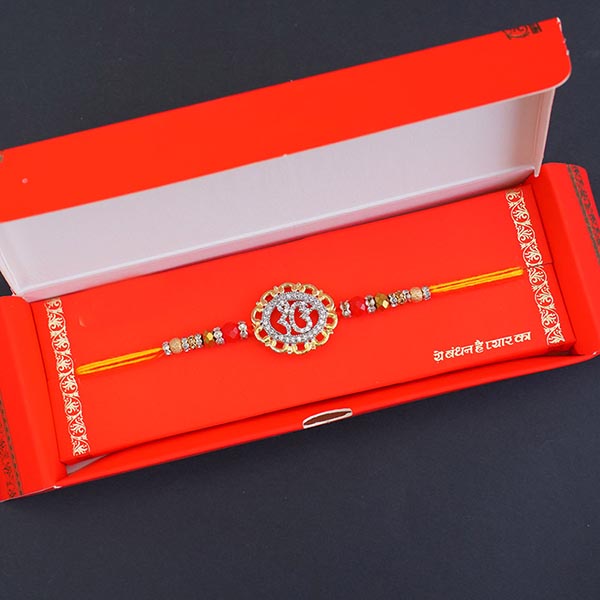 2 Ek Onkar Rakhi with Kaju Sweets