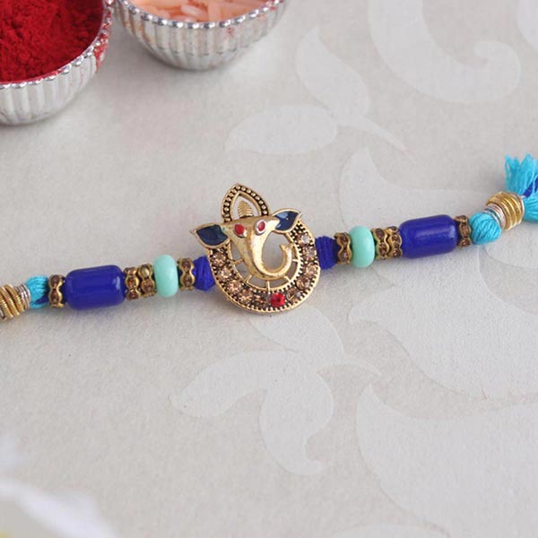 Blue Ganesha Rakhi - Hong Kong