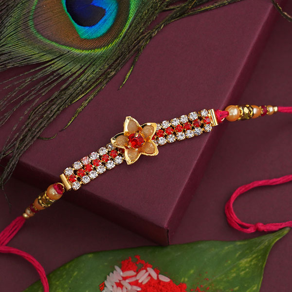 Golden Stone Rakhi