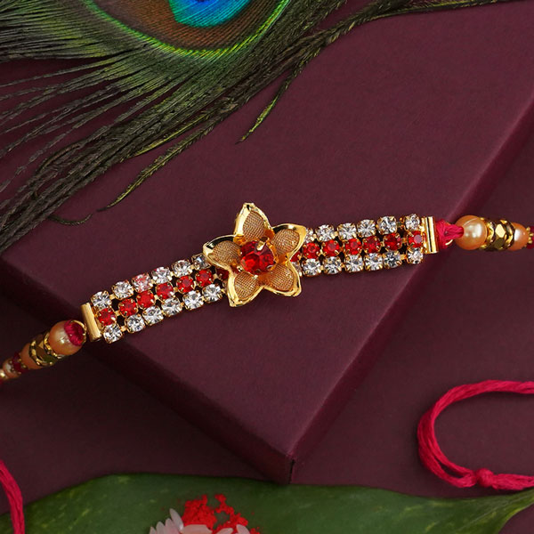 Golden Stone Rakhi