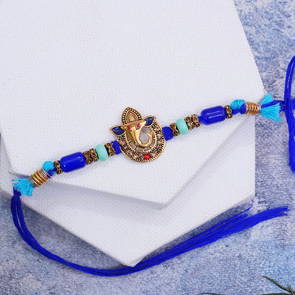 Ganesha and Peacock Designer Rakhi - Philippines