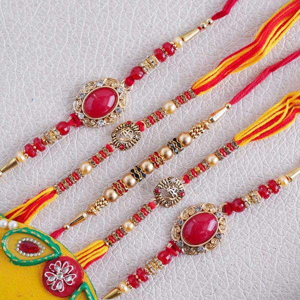 Set of Five Designer Rakhi