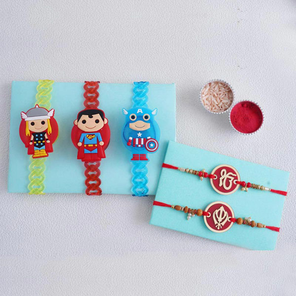 Kids Rakhi and Sikh Rakhi Set