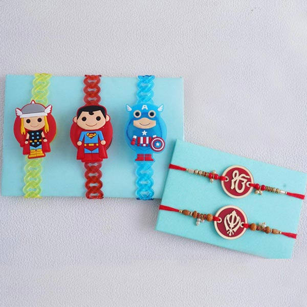 Kids Rakhi and Sikh Rakhi Set