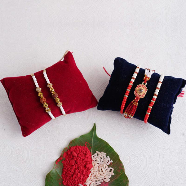 Designer Pearl Rakhi Set of 5