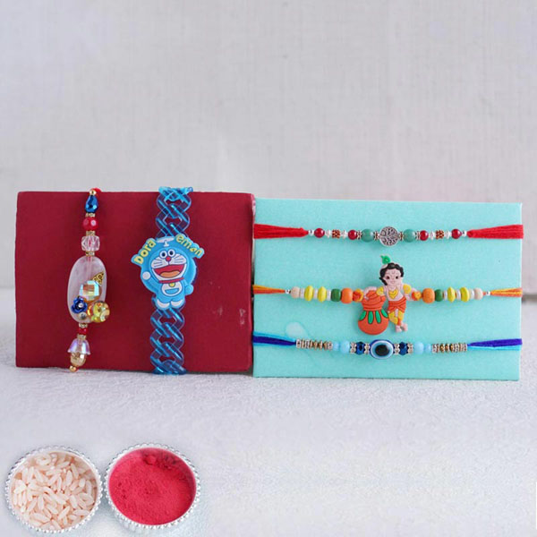 Fancy and Kids Rakhi Set of Five