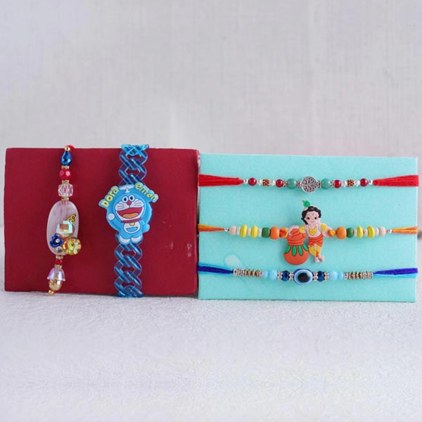 Fancy and Kids Rakhi Set of Five